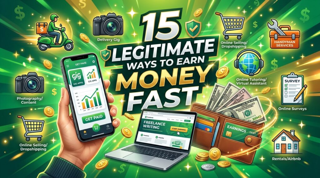 15 Legitimate Ways to Earn Money Fast